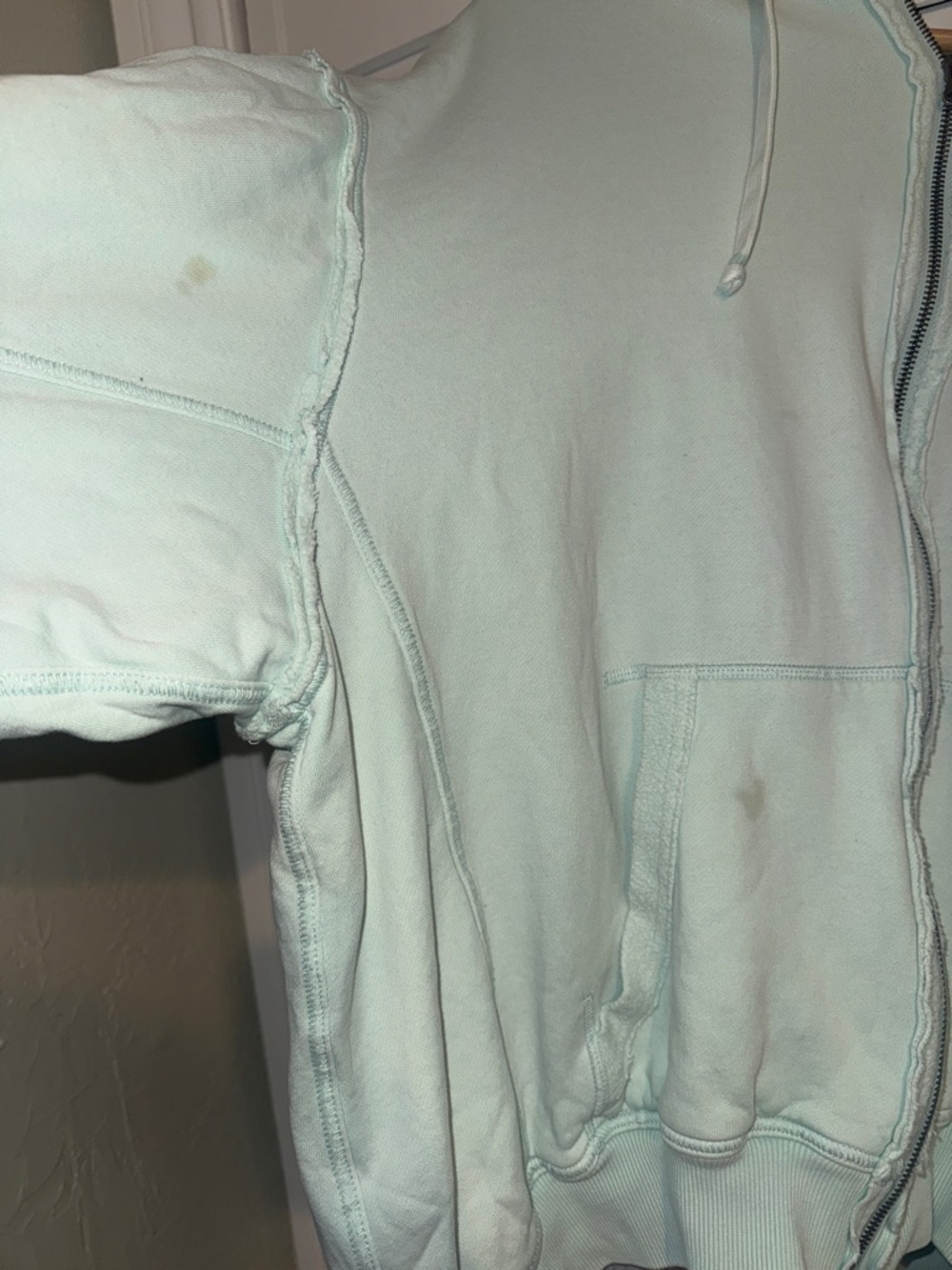 Free People/We The Free By Your Side Lined Hoodie Oversized Zip Jacket - L - Picture 8 of 9